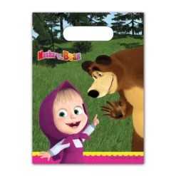 Juego de 6 bolsas para chuches Masha y el Oso