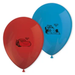 Juego de 8 Globos Cars 27 cm