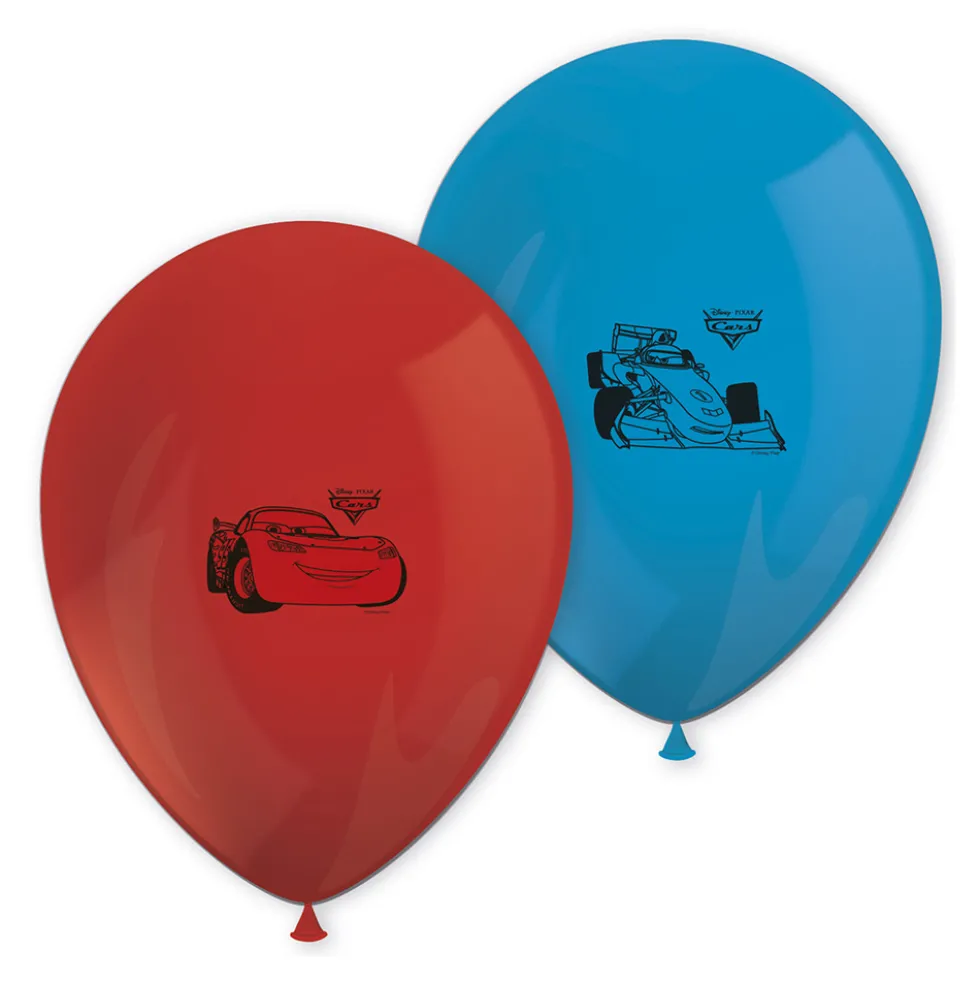 Juego de 8 Globos Cars 27 cm