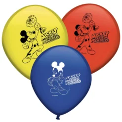 Juego de 8 Globos Mickey Mouse y Los Superpilotos