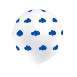 Juego de 8 Globos Nubes Azules