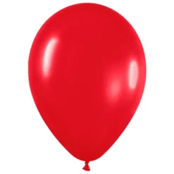 Juego de 10 Globos Rojo Mate 30 cm