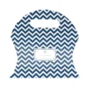 Juego de 12 Maletines Chevron Azul Marino