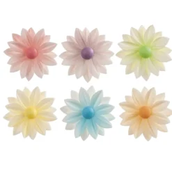 Juego de 15 Margaritas Comestibles 7 cm - Dekora