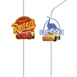 Juego de 6 Pajitas Cars 3