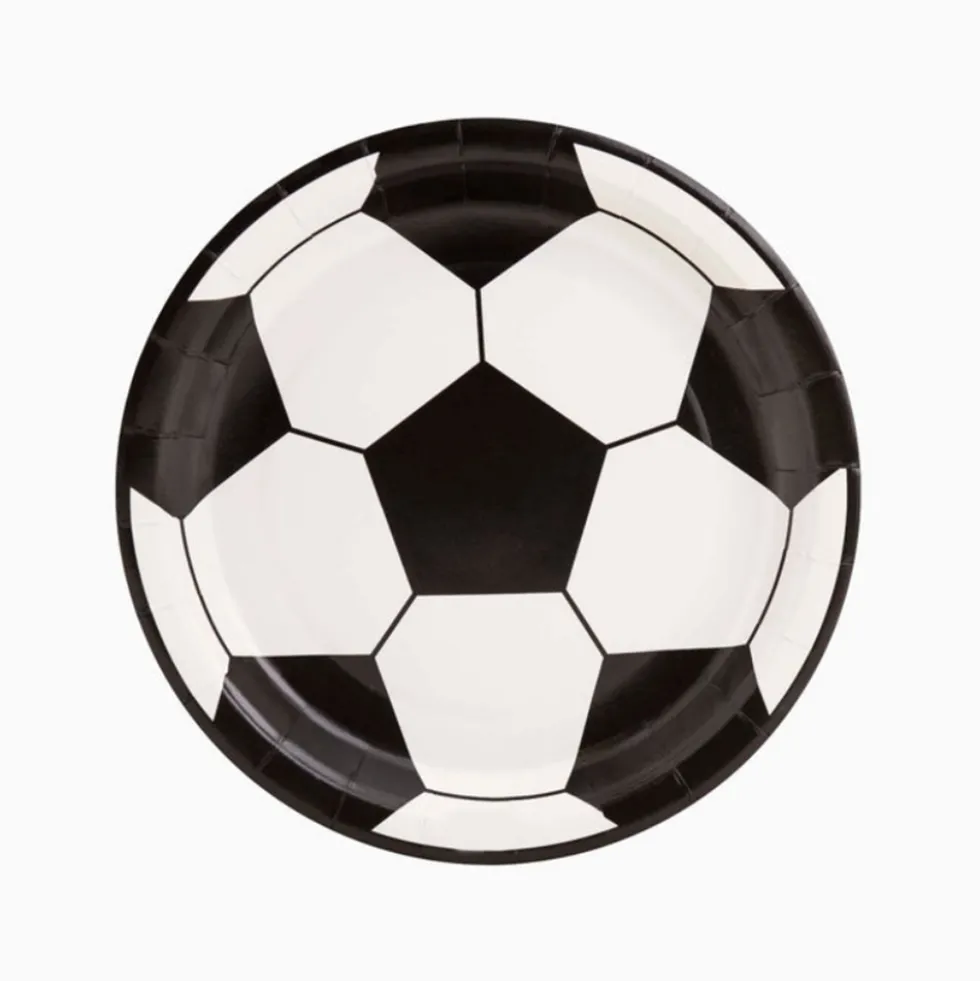 Juego de 6 Platos de Fútbol Gol
