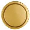 Juego de 8 Platos Dorados 22 cm