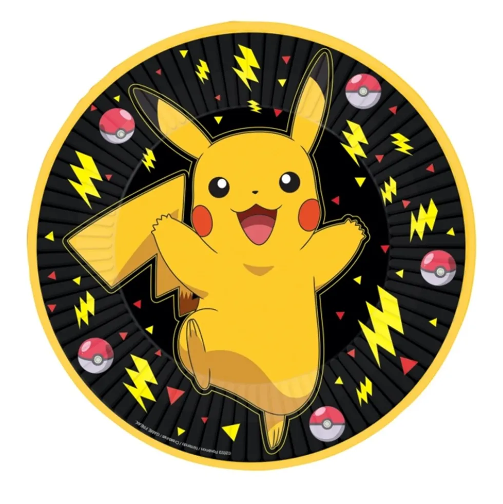 Juego de 8 Platos Pokémon 23 cm