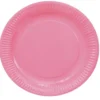 Juego de 8 platos rosas 18 cm