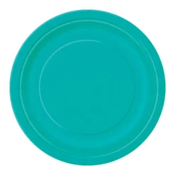 Juego de 8 Platos Turquesas 22 cm