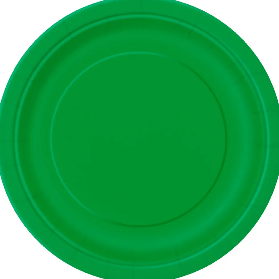 Juego de 8 Platos Verdes 22 cm
