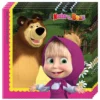 Juego de 20 Servilletas Masha y el Oso