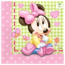 Juego de 20 Servilletas Minnie Bebé