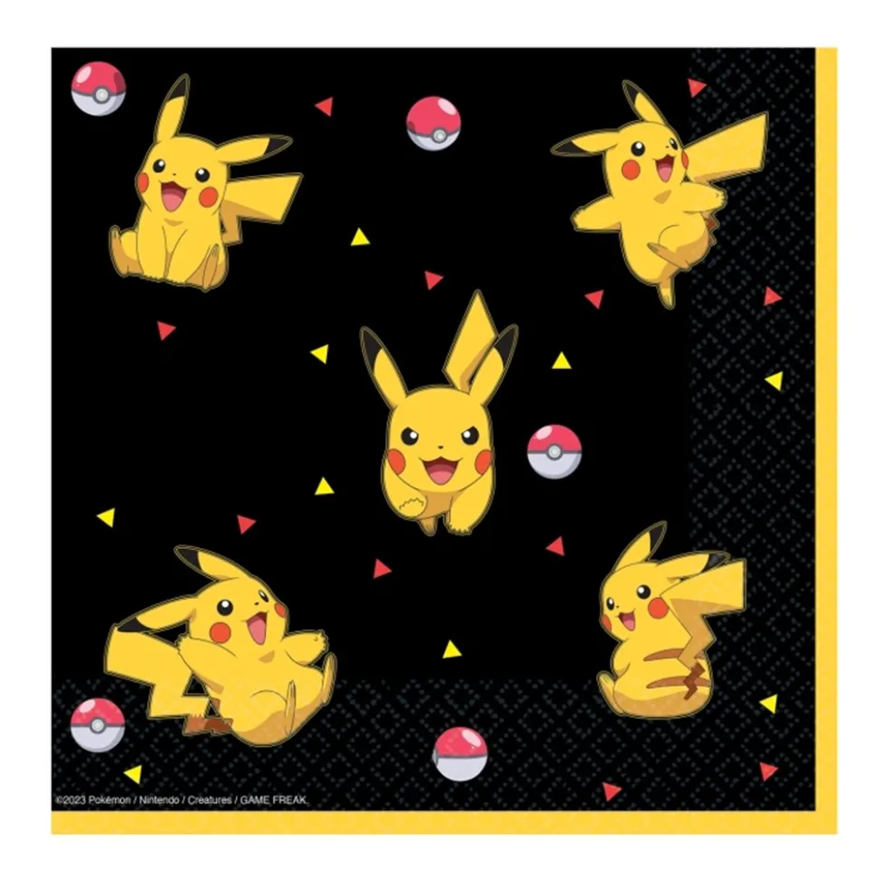 Juego de 16 Servilletas Pokémon