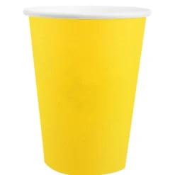 Juego de 10 Vasos Amarillos 260 ml