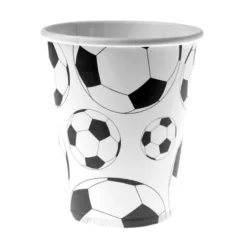 Juego de 10 Vasos Balón de Fútbol