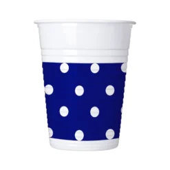 Juego de 8 Vasos Blue Royal Dots