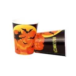 Juego de 8 Vasos Bruja y Calabazas
