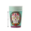 Juego de 6 Vasos Calavera Halloween