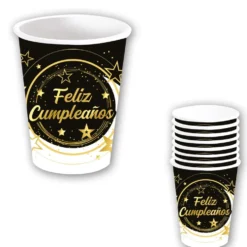 Juego de 6 Vasos Feliz Cumpleaños