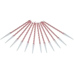 Juego de 12 Velas Rojas 6 cm - 12 ud
