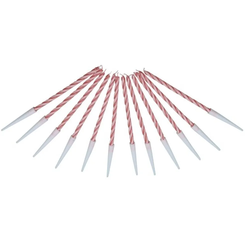 Juego de 12 Velas Rojas 6 cm - 12 ud