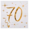 Juego 20 Servilletas Cóctel 70 años