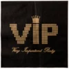Juego 20 Servilletas Negras VIP