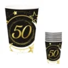 Juego 6 Vasos 50 Cumpleaños