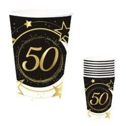 Juego 6 Vasos 50 Cumpleaños