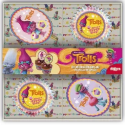 Kit Decoración de Cupcakes Trolls