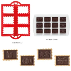 Kit para Galletas de Chocolate Navideñas