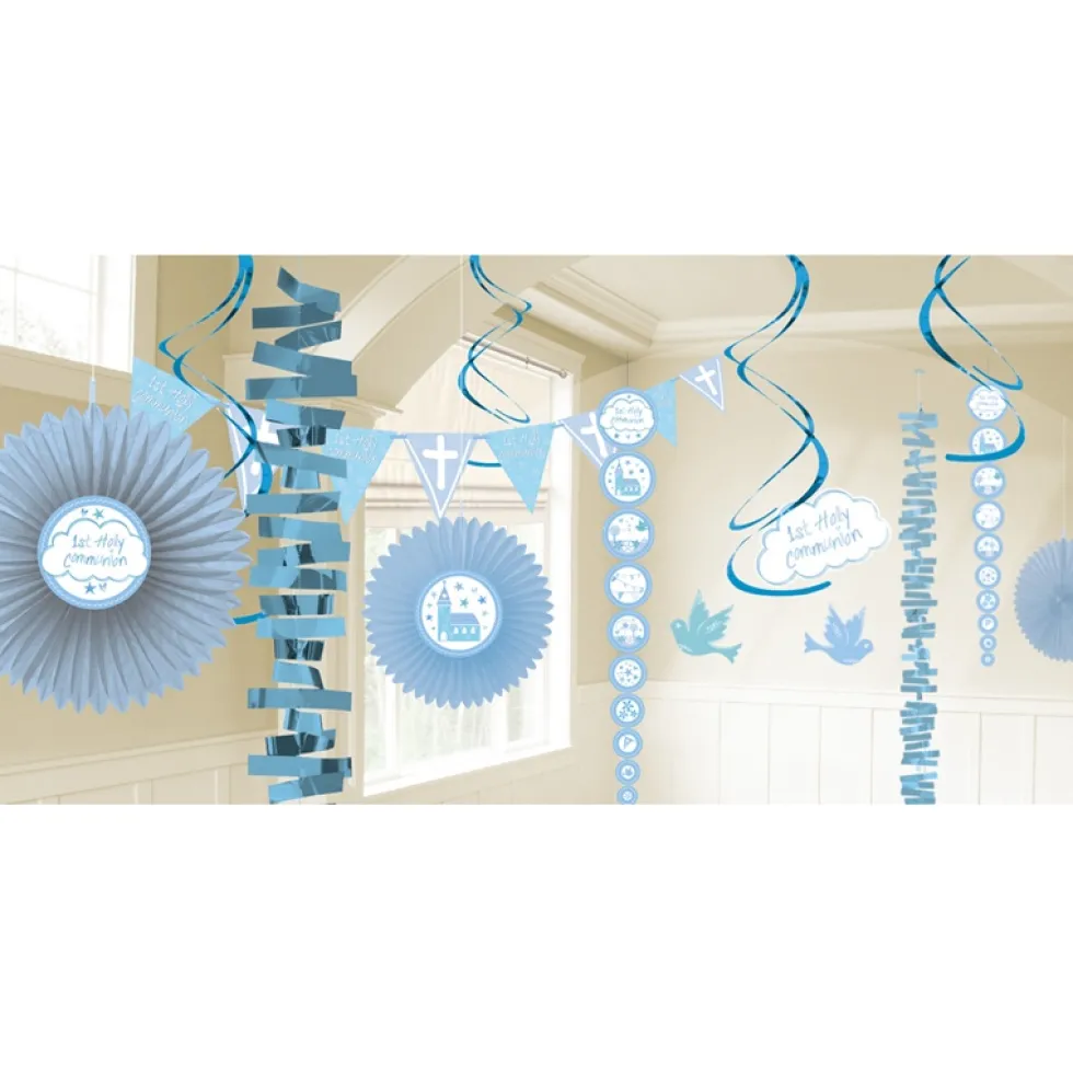 Kit de Decoración Comunión Iglesia Azul
