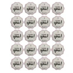 Kit de 20 Etiquetas de Vinilo Adhesivo Thank You