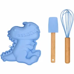 Kit de Reposteria Molde de Silicona y Utensilios Dinosaurio - Wilton
