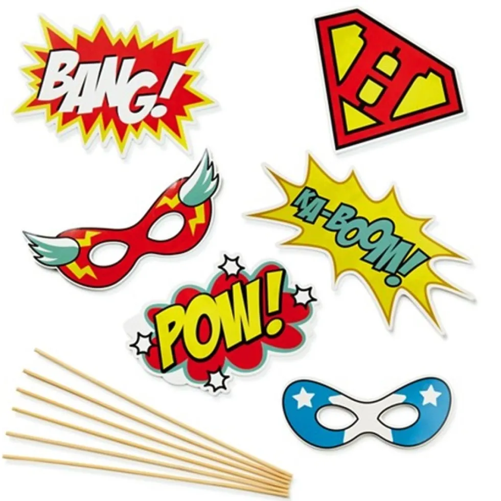 Kit Superheroes para Photocall y Selfies