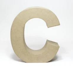 Letra C de Cartón 17cm