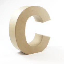 Letra C de Cartón 17cm