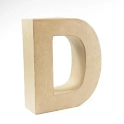 Letra D de Cartón 17cm