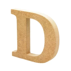 Letra de madera D 12cm