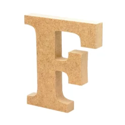 Letra de madera F 12cm
