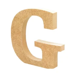 Letra de madera G 12cm