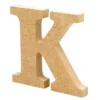 Letra de madera K 12cm