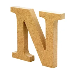 Letra de madera N 12cm