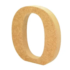 Letra de madera O 12cm