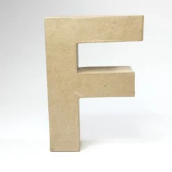 Letra F de Cartón 17cm