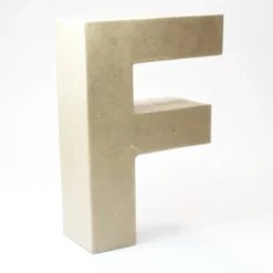 Letra F de Cartón 17cm