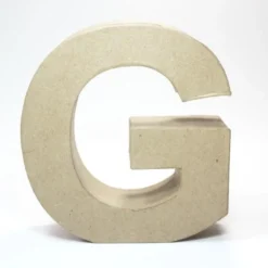 Letra G de Cartón 17cm