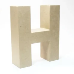 Letra H de Cartón 17cm