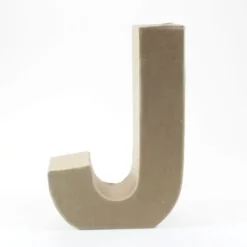 Letra J de Cartón 17cm